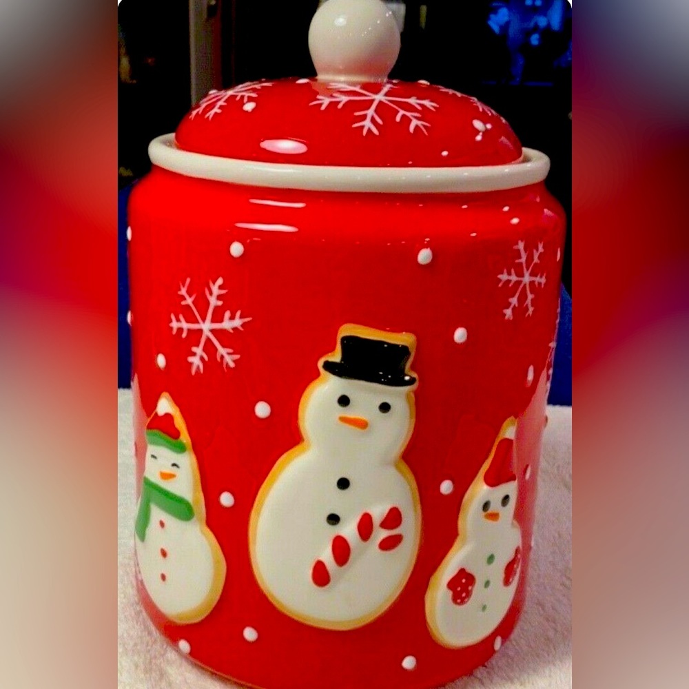 Hallmark Ceramic Snowman Cookie Jar